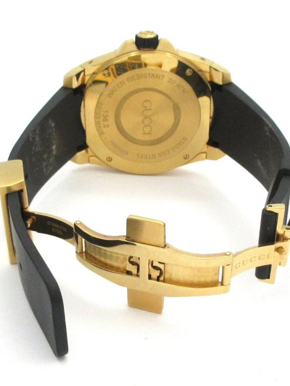 GUCCI Dive Watch YA136219 Unconfirmed Black Men's Wrist Watch - Picture 7 of 13